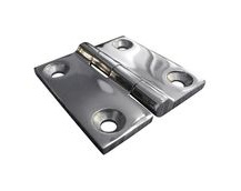 Stainless Steel A4 (316) Butt Hinge, Marine & Sailing, Door, Locker, Cabinet 50x50mm