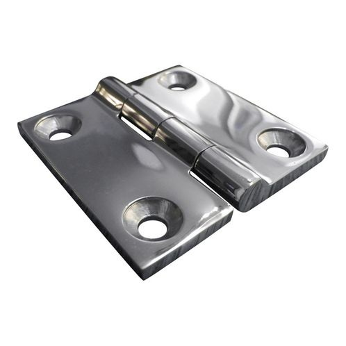 Stainless Steel A4 (316) Butt Hinge, Marine & Sailing, Door, Locker, Cabinet 50x50mm image #