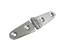 Stainless Steel A4 (316) Strap Hinge, Marine & Sailing, Door, Locker, Cabinet 100x26mm