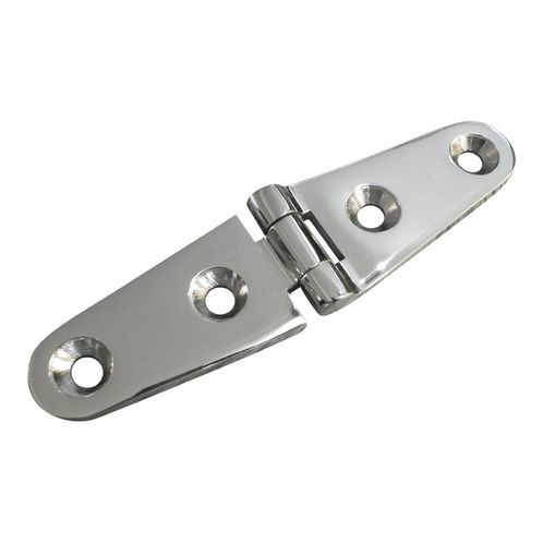 Stainless Steel A4 (316) Strap Hinge, Marine & Sailing, Door, Locker, Cabinet 100x26mm image #