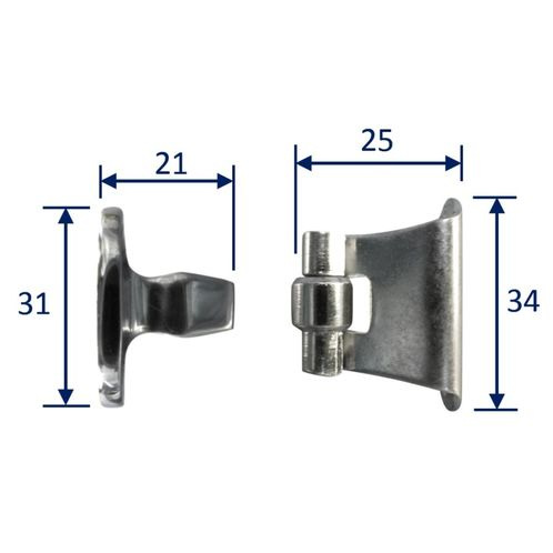 Stainless Steel A2 (304) Door Holder, Marine & Sailing, Door, Locker, Cabinet, 34mm image #