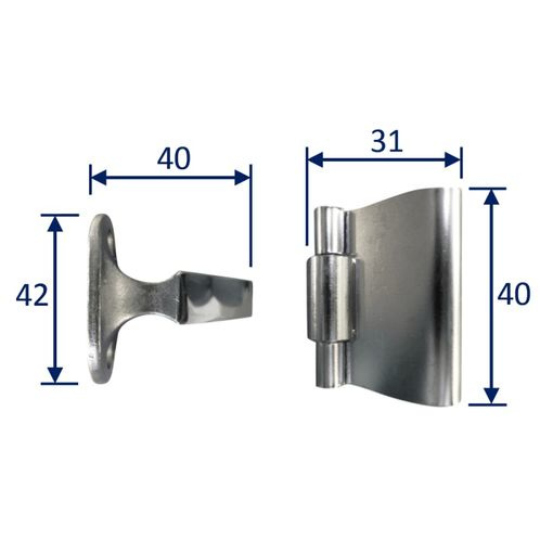 Stainless Steel A2 (304) Door Holder, Marine & Sailing, Door, Locker, Cabinet, 42mm image #