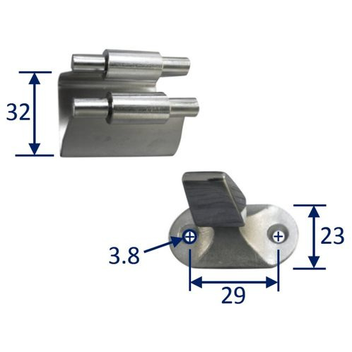 Stainless Steel A2 (304) Door Holder, Marine & Sailing, Door, Locker, Cabinet, 42mm image #