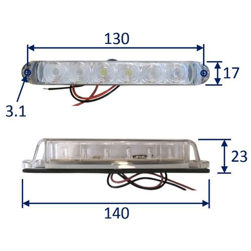 LED Light 6-LED Linear. Surface Mounted. Waterproof To IP67 image #