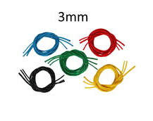 Braided Polyester Dinghy Line With 32plait Polyester Cover, Solid Colour 3mm Diameter