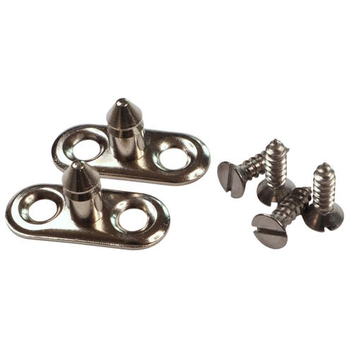 Boat Canopy Pull-Up Fixing Stud, Nickel-Plated Brass (2 pack) image #