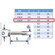 Self-tapping screws Posi-Pan 316 (A4) Stainless image #3