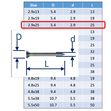 Self-Tapping Screws Posi Countersunk - 316 (A4) Stainless image #3