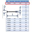 Self-Tapping Screws Posi Countersunk - 316 (A4) Stainless image #1