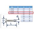 Self-Tapping Screws Slot-Pan 316 (A4) Stainless image #3