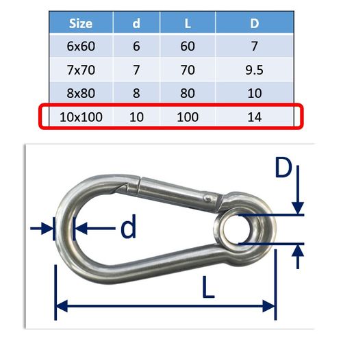 Spring Hooks (With Eyelet) image #4