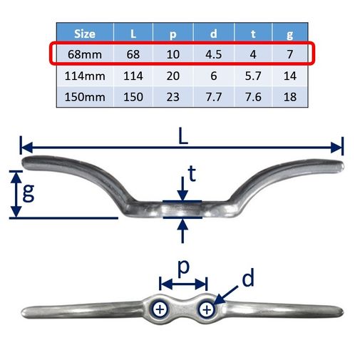 Flag Pole Cleats image #1