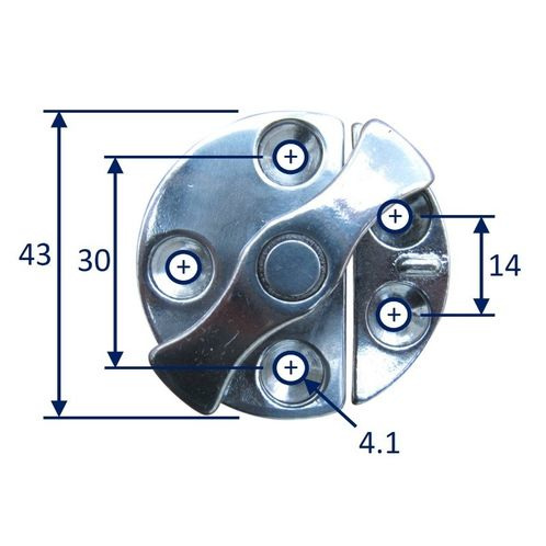 Graveley Catch, Hinged Door Catch Plate, Sash Lock image #