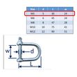 Wide D-Shackle In 316 Stainless Steel, Mooring Buoys image #1