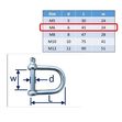 Wide D-Shackle In 316 Stainless Steel, Mooring Buoys image #2