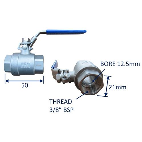 Seacock Ball-Valve Type Seacock In 316 Stainless Steel image #1