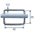 Stainless Steel Strap Buckle / Strap Slide, in 304 Stainless Steel image #2