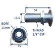 Boat Hull Skin Fitting, Pipe Inlet / Outlet 316 Stainless Steel image #1