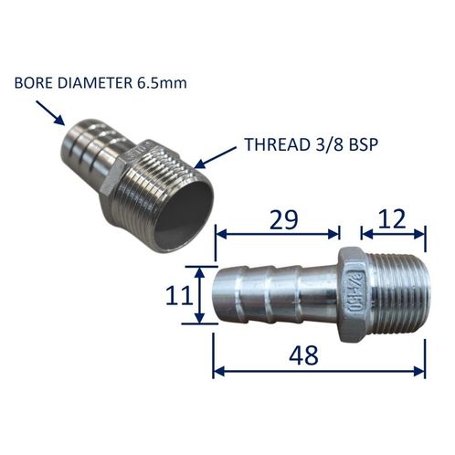 Stainless Steel Pipe Fitting With External Thread (BSP) image #1