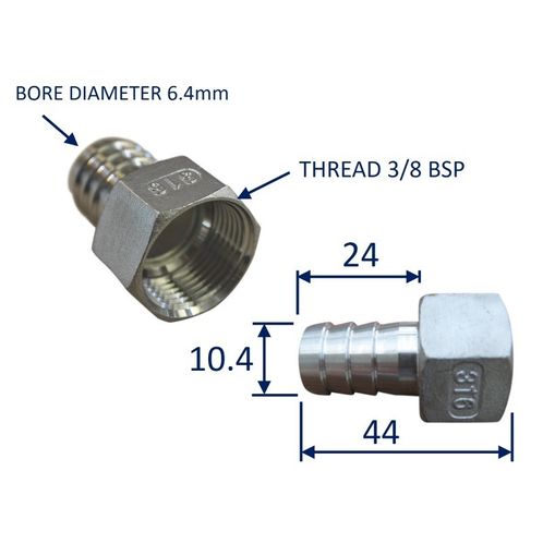 Stainless Steel Pipe Fitting With Internal Thread (BSP) image #1