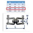 Double End Swivel: Stainless Steel With Jaw Ends image #3