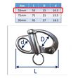 Stainless Steel Snap Shackle, Sailing Sheet Attach, 316 Marine Grade image #1