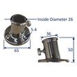 Flag pole holder, stainless steel deck bracket for flag-pole mounting image #2