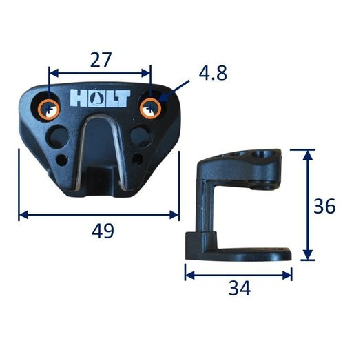 Fairlead for small cam cleat with integrated base. image #