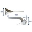 Boat Anchor, Delta-Type Anchor, Galvanised image #3