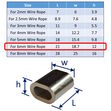 Wire Rope Ferrule, 316 Stainless, Marine Grade Ferrule  image #3