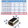 Wire Rope Ferrule, 316 Stainless, Marine Grade Ferrule  image #4