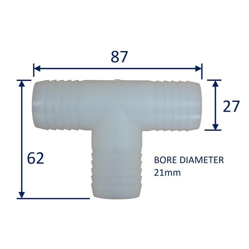 Plastic Tee Connector Hose Joining T-Junction Tee-Fitting image #4