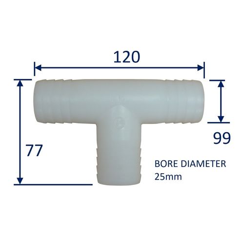 Plastic Tee Connector Hose Joining T-Junction Tee-Fitting image #5