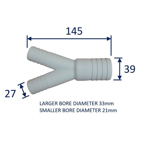 Plastic Y-Connector Hose Joining Fitting / Pipe Splitting Fitting image #5