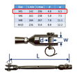 Stainless Steel Turnbuckle / Rigging Screw With Machined Fork Ends image #1