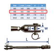 Stainless Steel Turnbuckle / Rigging Screw With Machined Fork Ends image #2