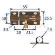 Brass Marine Latch Bolt 38mm / Barrel Bolt / Boat Locker Latch image #2