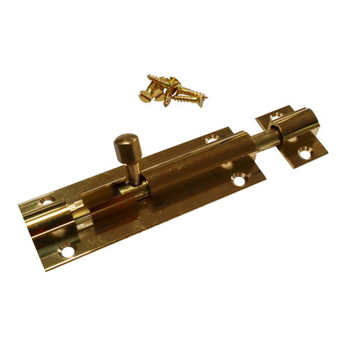 Brass Marine Latch Bolt 75mm / Barrel Bolt / Boat Locker Latch image #1