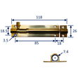 brass door bolt