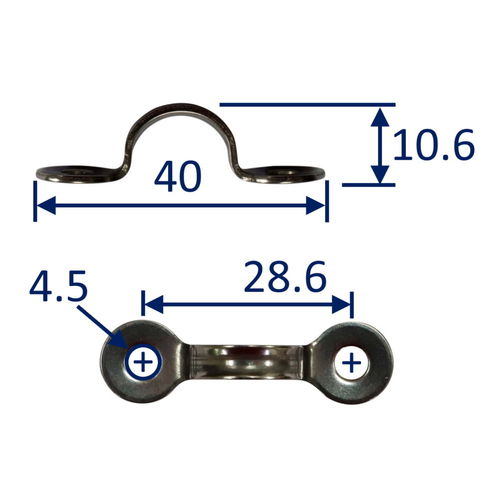 316 Stainless Steel Deck Eye, With Smooth Finish (Free From Burrs) image #1