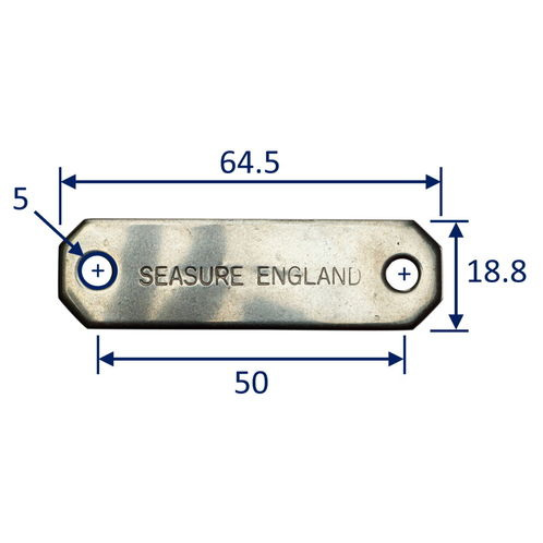 stainless backing plate