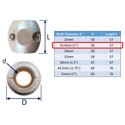 Aluminium Shaft Anodes To Protect Your Boat From Corrosion, In Brackish Water image #2