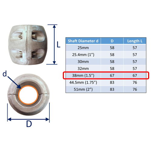 Aluminium Shaft Anodes To Protect Your Boat From Corrosion, In Brackish Water image #4