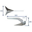 Boat Anchor, Delta-Type Anchor, Galvanised image #5