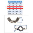 316 Stainless Steel Wing Nut, Marine Grade Metric Wing-Nuts image #3