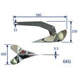 Boat Anchor, Delta-Type Anchor, Polished 316 Stainless Steel image #3