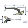 Boat Anchor, Delta-Type Anchor, Polished 316 Stainless Steel image #5