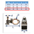 Hood Frame / Bimini Mounting Bracket Incorporating Quick-Release Pin image #3