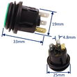 GREEN LED TOGGLE SWITCH