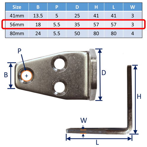 Triangular Corner Brace, Angle Bracket, Connecting Bracket In 304 Stainless image #2